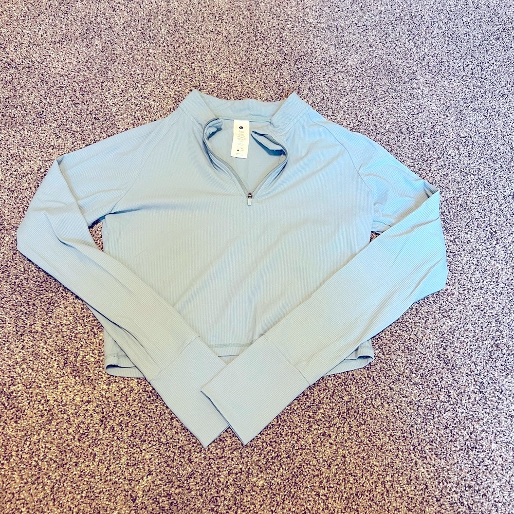 Paragon Fitwear Light Blue Fitted Quarter Zip